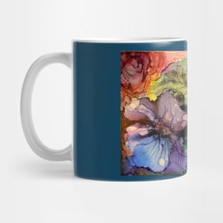 ฺBlooming Alcohol Ink Flowers Mug